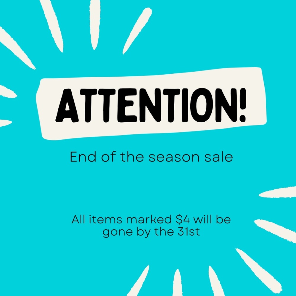 End of the season sale